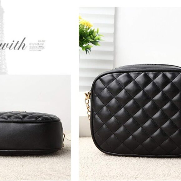 Small Crossbody Bag Faux Leather Women Girls Compact Purse for Travel - Picture 2 of 8